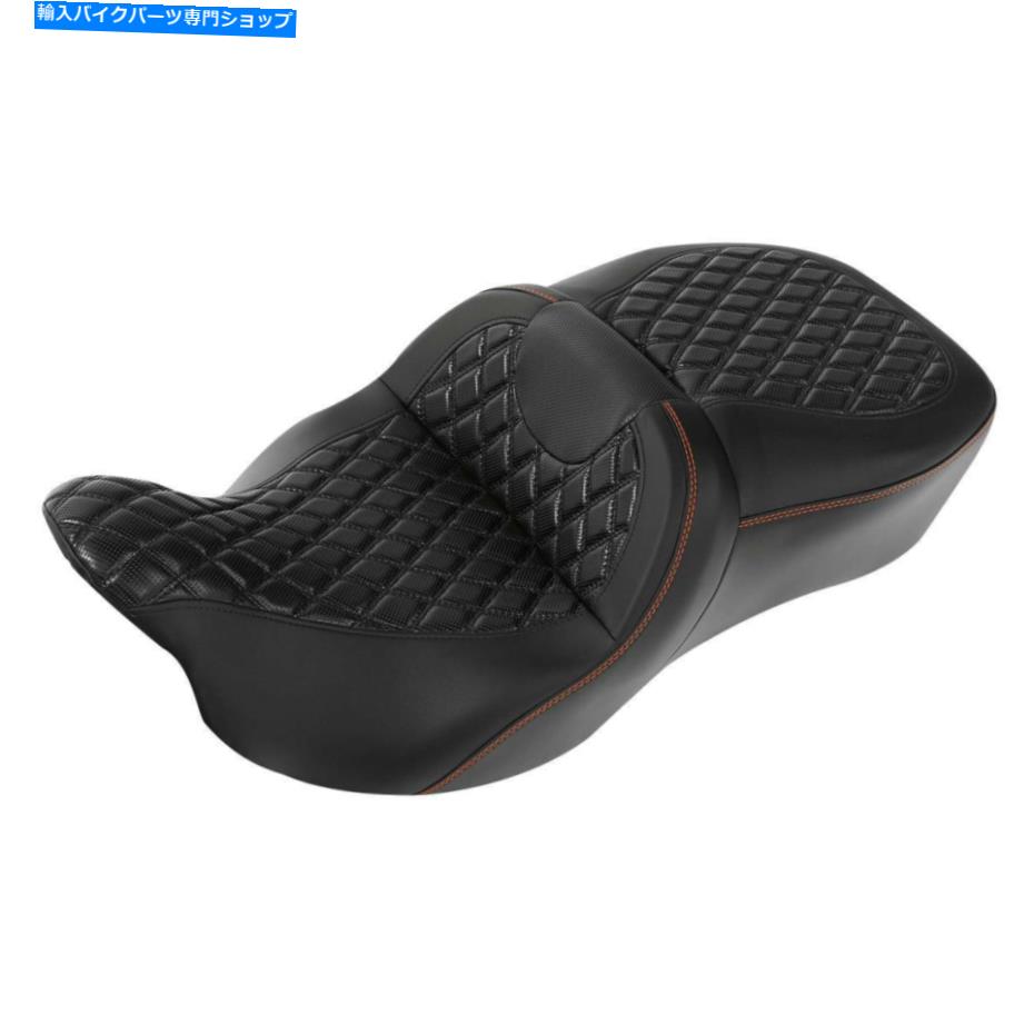 シート ワンピースライダー助手席フィットハーレーツーリングロードグライドキング2009-2021 One Piece Rider Passenger Seat Fit For Harley Touring Road Glide King 2009-2021【並行輸入品】