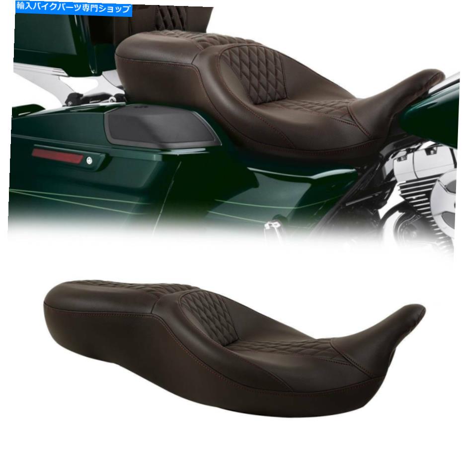 シート 運転席の乗客シートフィットハーレーツーリングロードストリートグライド2009-2020 Driver Rider Passenger Seat Fit For Harley Touring Road Street Glide 2009-2020【並行輸入品】