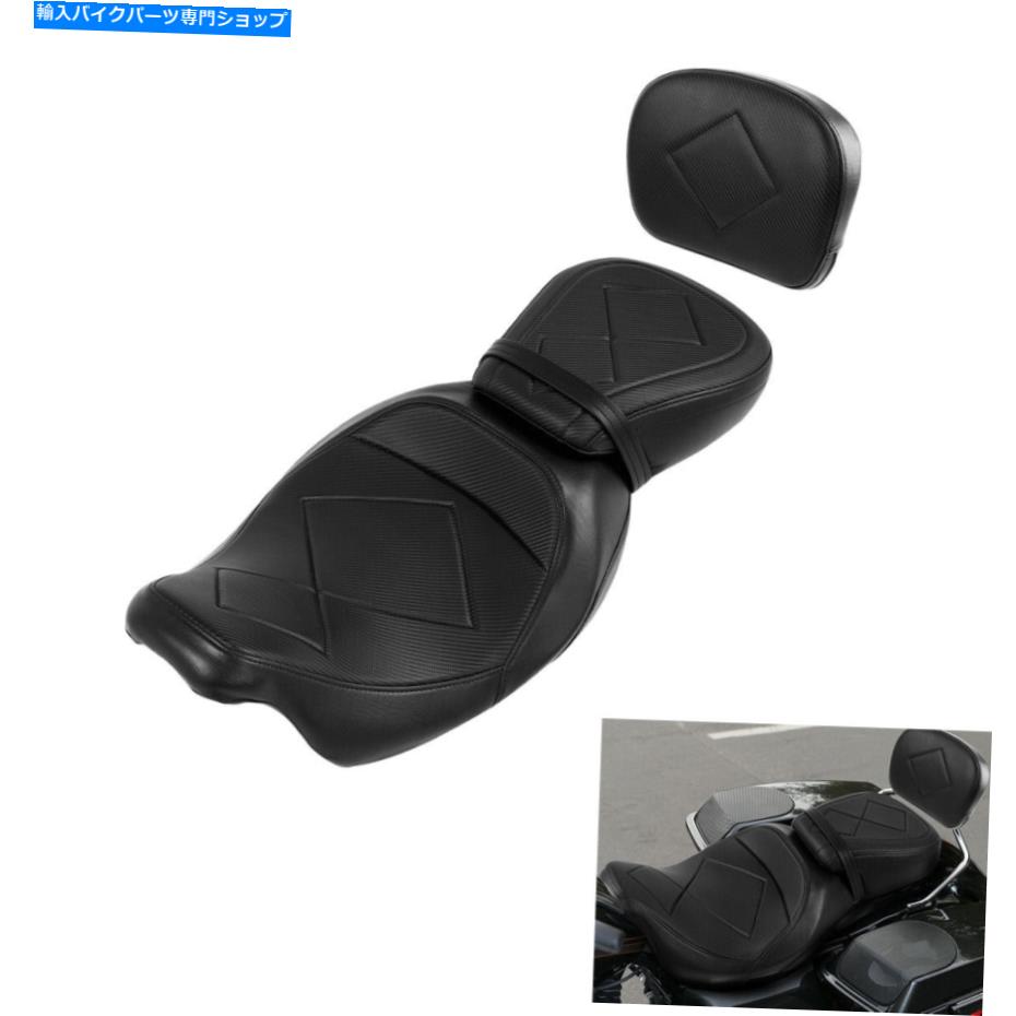 シート PUドライバーの乗客のピリオンシート背もたれの背もたれの上にフィットするHarley Road Street Glide 09-21 PU Driver Passenger Pillion Seat Backrest Fit For Harley Road Street Glide 09-21【並行輸入品】｜Us Custom Parts Shop USDM