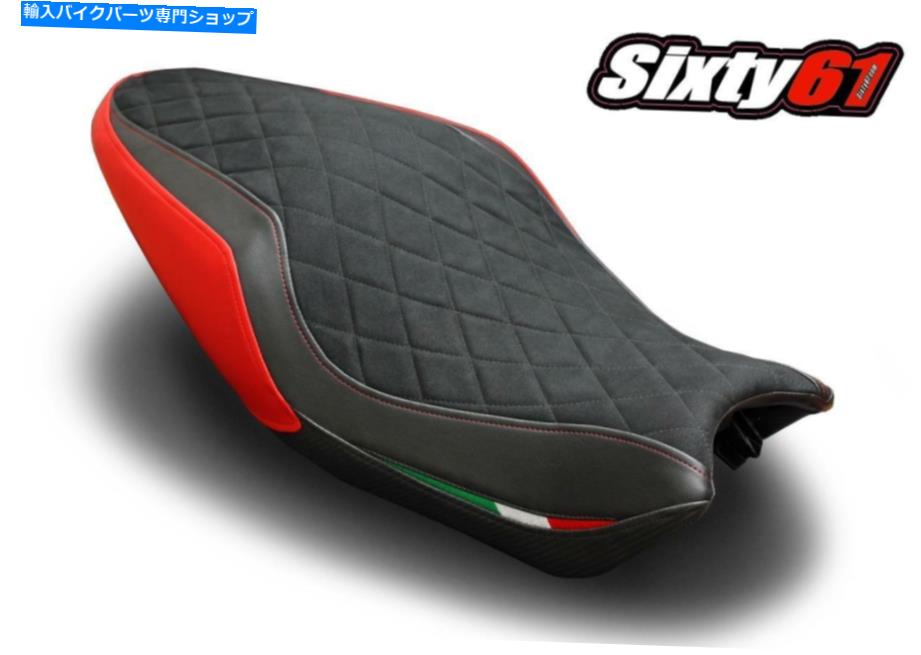 シート Ducati Monster 821 1200 2014 2015 2015 2015 2015 2016黒赤羅本ライダー Seat Cover for Ducati Monster 821 1200 2014 2015 2016 Black Red Luimoto Rider【並行輸入品】