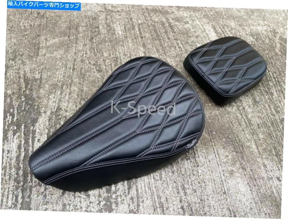 シート ホンダスーパーカブC125 / 2021のためのドライバーの乗客クッションディアブロのシートブラック Driver-passenger cushion Diablo seat black For Honda Super Cub C125 / Year 2021【並行輸入品】