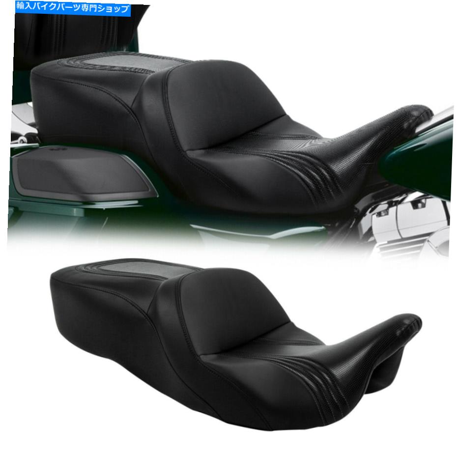 シート ライダードライバー＆旅客席フィットハーレーツーリングロードグライドロードキング09-21 Rider Driver & Passenger Seat Fit For Harley Touring Road Glide Road King 09-21【並行輸入品】