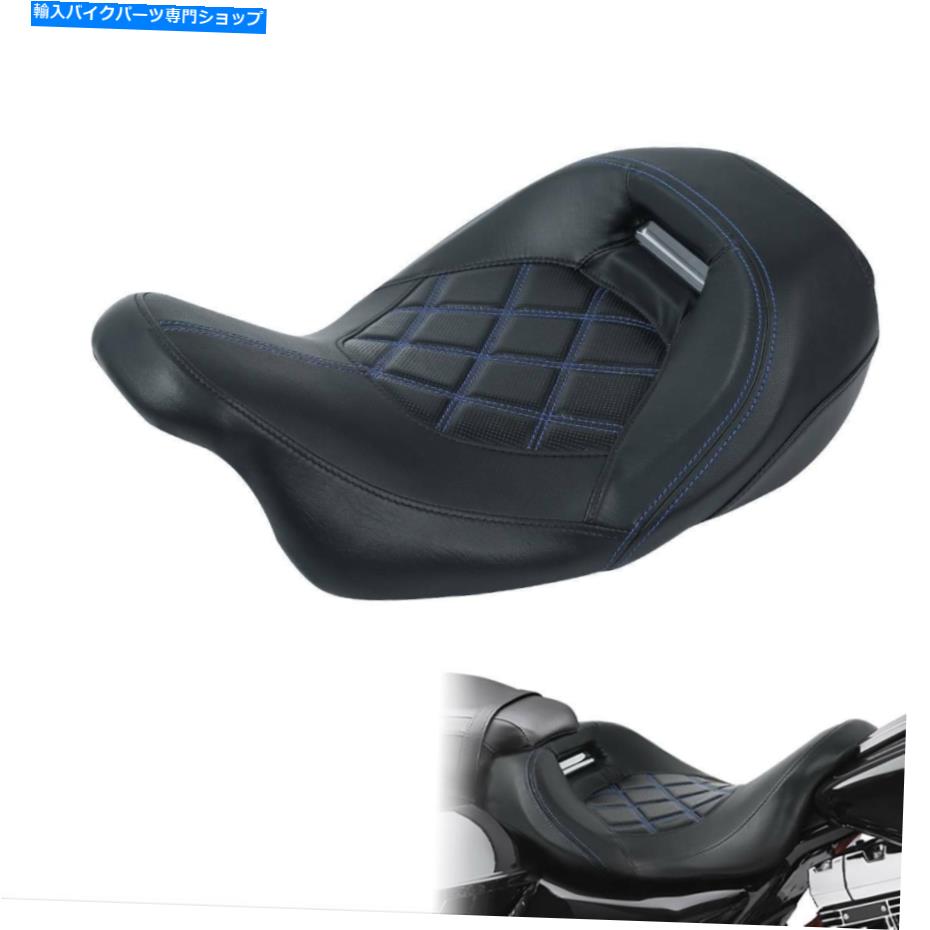 シート CVOストリートグライドのための黒いフロントドライバーシート10-12 CVO Road King 09-20 Black Front Driver Seat For CVO Street Glide 10-12 CVO Road King 09-20【並行輸入品】