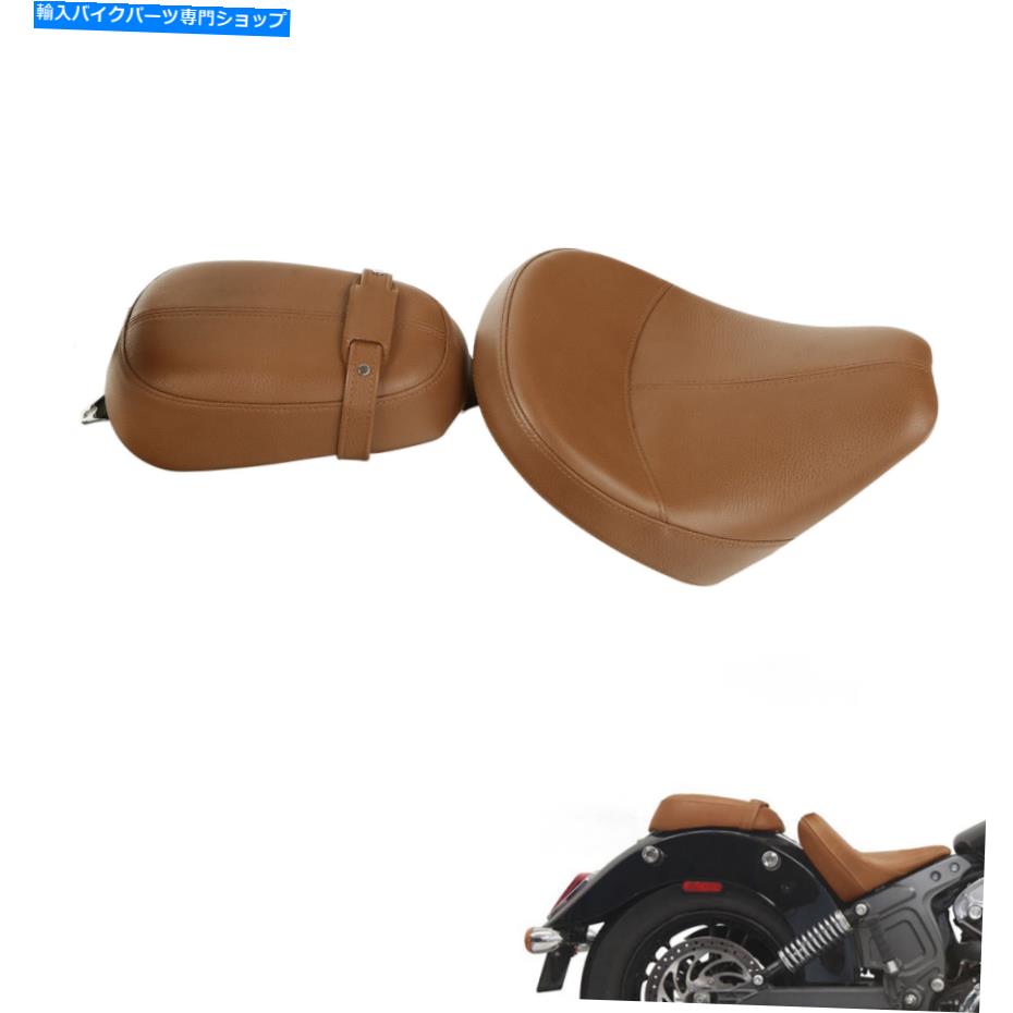 シート ワンピースドライバー旅客シート砂漠ターンフィットインドスカウト616-21 20 One Piece Driver Passenger Seat Desert Tan Fit For Indian Scout Sixty 16-21 20画像