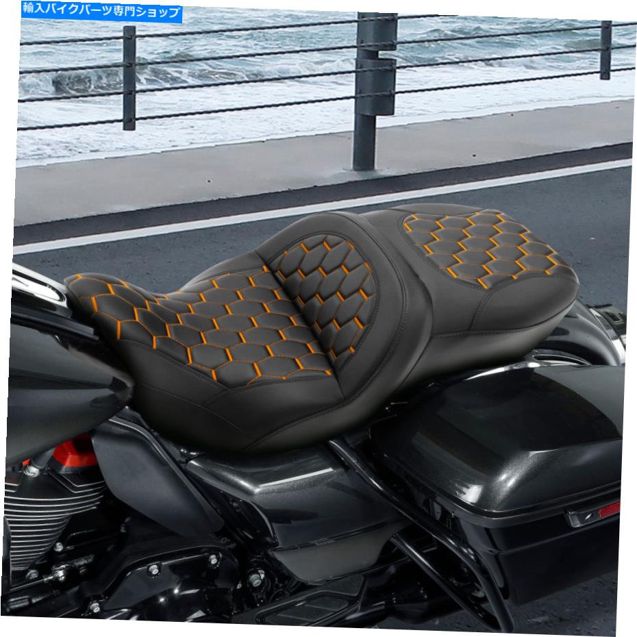 シート ブラックライダードライバーの助手席フィットハーレーツーリングエレクトラグライド09-21 Black Rider Driver Passenger Seat Fit For Harley Touring Electra Glide 09-21【並行輸入品】