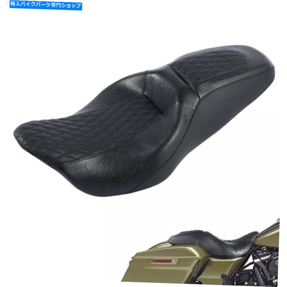 シート ワンピース運転者ライダー旅客座席フィットハーレーツーリングロードキング09? One Piece Driver Rider Passenger Seat Fit For Harley Touring Road King 09-Later【並行輸入品】