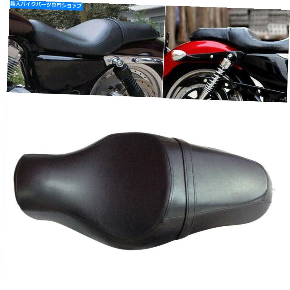 シート ハーレースポーツスターXL 883 1200 48用のドライバー＆リアの旅客レザー2アップシート Driver&Rear Passenger Leather Two Up Seat for Harley Sportster XL 883 1200 48【並行輸入品】｜Us Custom Parts Shop USDM