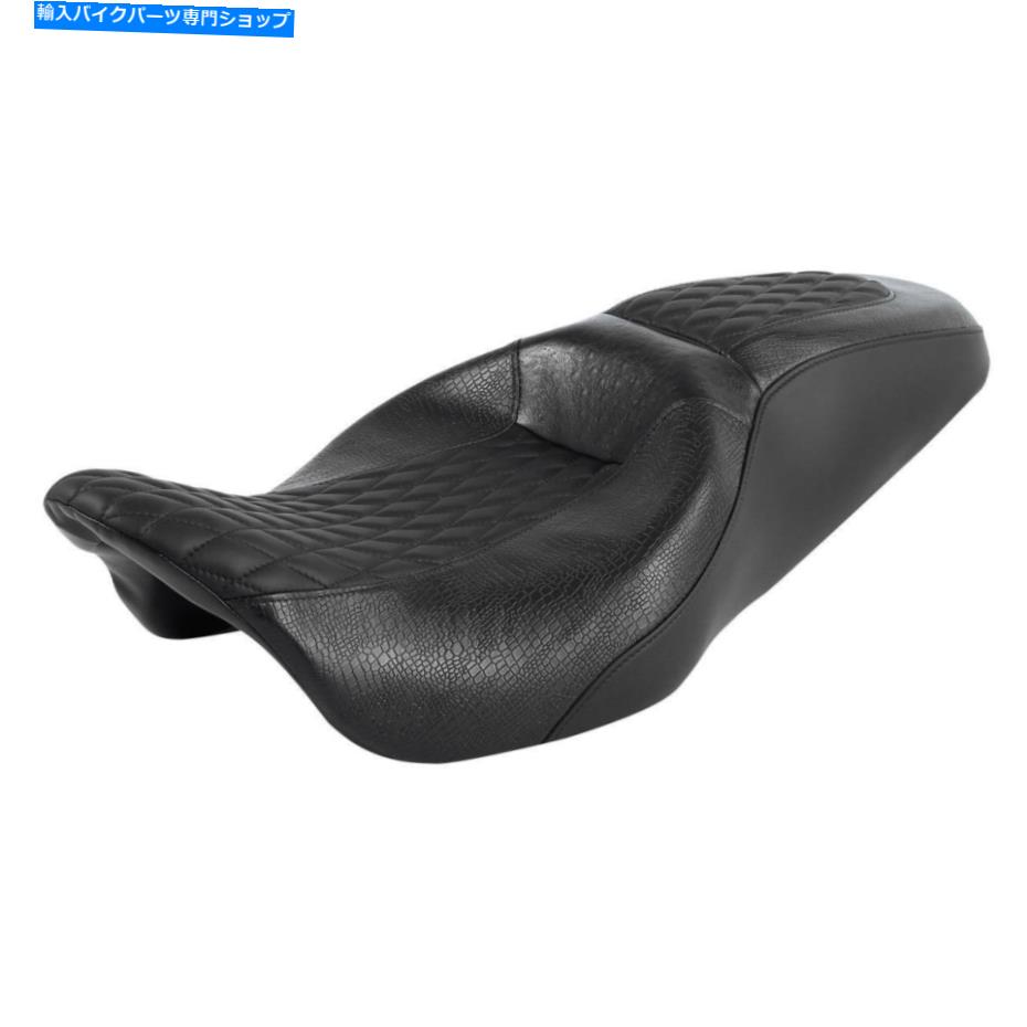 シート ワンピースライダー助手席フィットハーレーツーリングロードキンググライド09- One Piece Rider Passenger Seat Fit For Harley Touring Road King Glide 09-Later【並行輸入品】