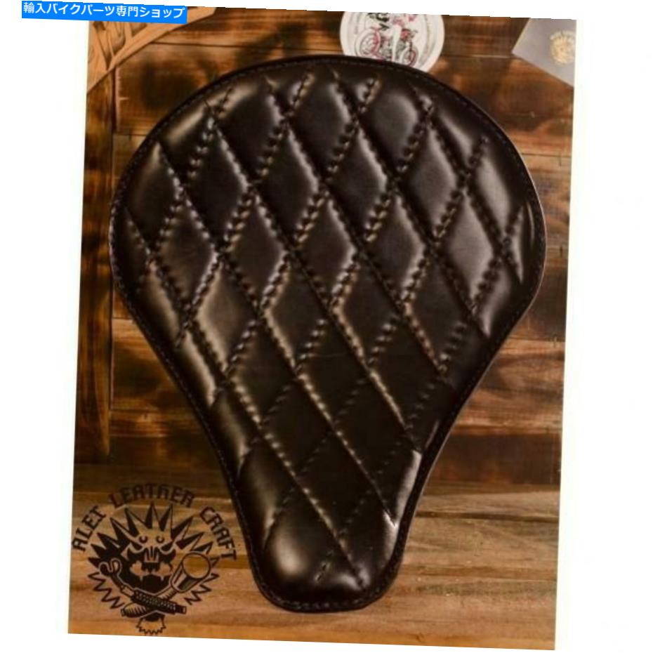 シート ボバーチョッパーカスタムレザー手作りソロシート「ロングブラックV3」 Bobber Chopper Custom leather handmade Solo Seat "Long Black V3"【並行輸入品】｜Us Custom Parts Shop USDM