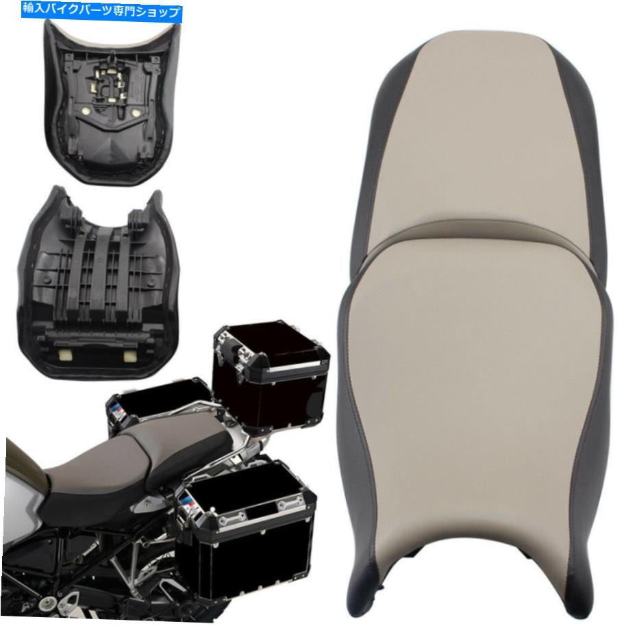 シート BMW R1200GS 13-17のためのグレーフロントドライバーシート+リアの助手席ピリオンクッション Gray Front Driver Seat+Rear Passenger Seat Pillion Cushion For BMW R1200GS 13-17【並行輸入品】