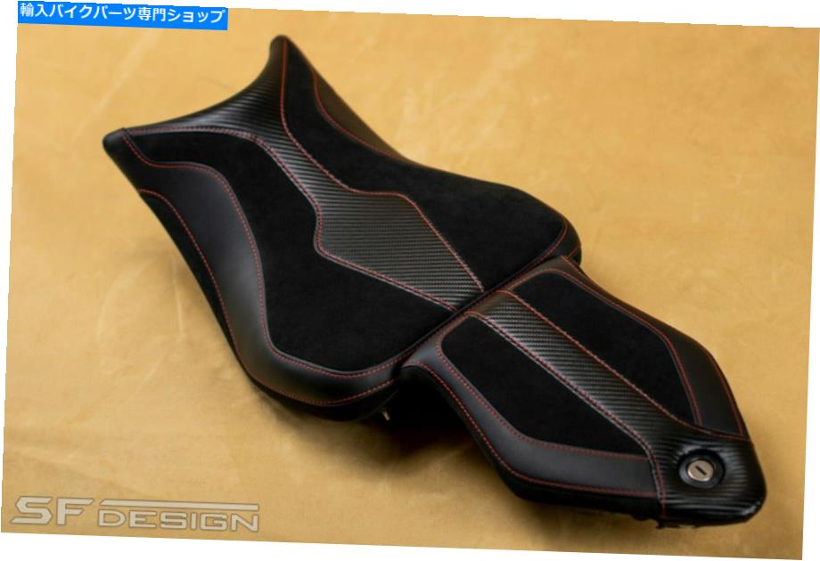シート SFデザインBMW S1000RR 2012-2018高級シートカバー（低高さ）ブラックカーボン SF-Design BMW S1000RR 2012-2018 exclusive seat cover(low height) Black Carbon【並行輸入品】｜Us Custom Parts Shop USDM