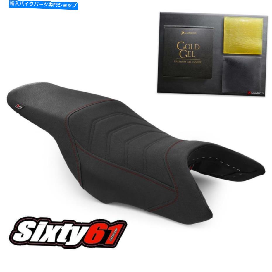 シート ホンダホーネット900 919ジェルパッド付きシートカバー2002-2007ブラックレッドルイモト Honda Hornet 900 919 Seat Cover with Gel Pad 2002-2007 Black Red Luimoto【並行輸入品】|Us Custom Parts Shop USDM