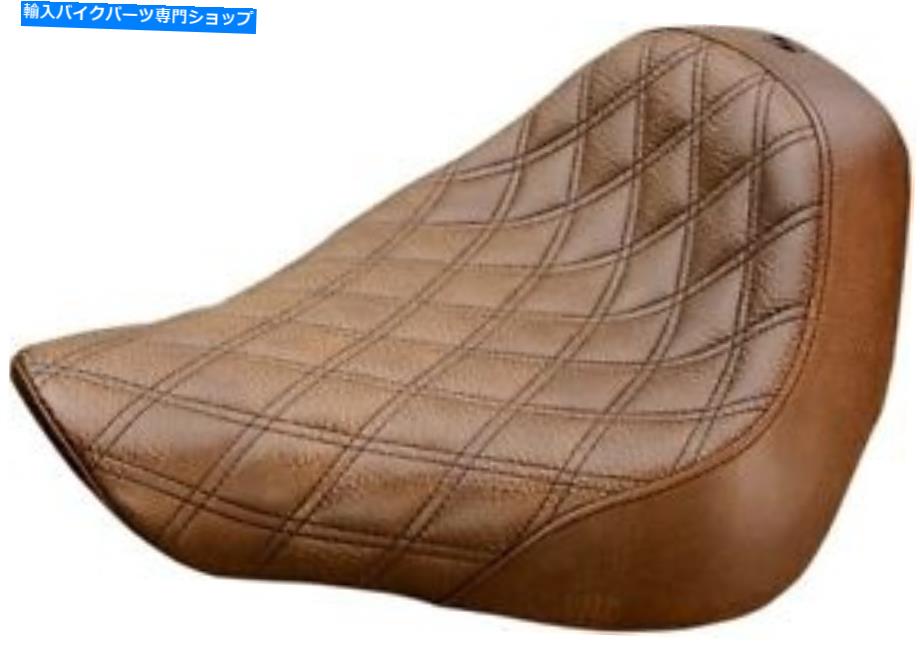シート 18~21 HD FLFBのためのリノガードラティスステッチソロシートブラウンゲル818-27-002BLS Renegade Lattice Stitched Solo Seat Brown Gel 818-27-002BLS For 18-21 HD FLFB【並行輸入品】