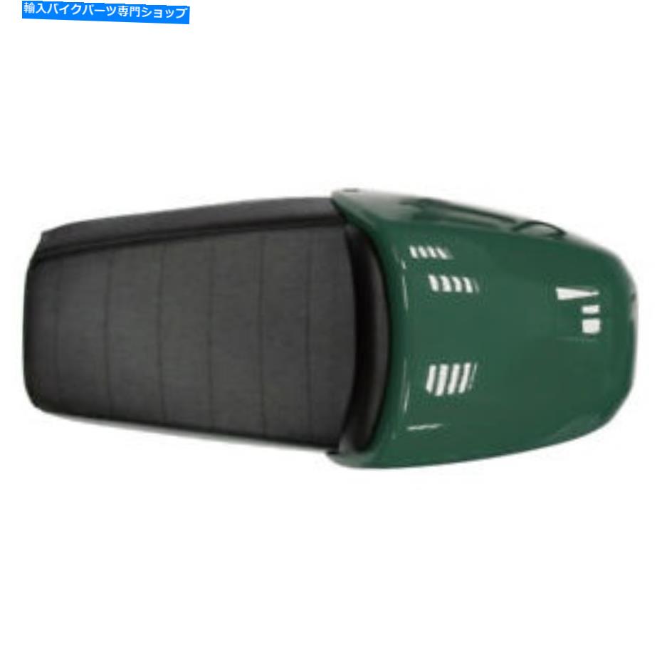 シート ロイヤルエンフィールドコンチネンタルGT 535 EFIダブルシートグリーンレザーブラウン Royal Enfield Continental Gt 535 Efi Double Seat Green Leather Braun【並行輸入品】