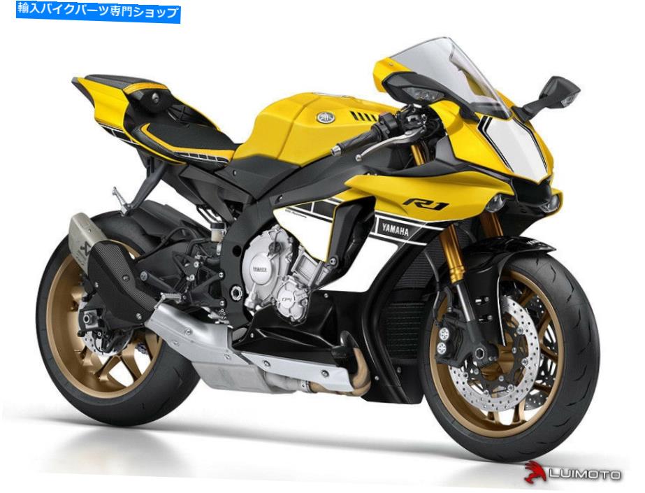 シート ヤマハR1 2015-2020記念ライダー＆助手席カバールイモト YAMAHA R1 2015-2020 ANNIVERSARY RIDER & PASSENGER SEAT COVERS LUIMOTO【並行輸入品】