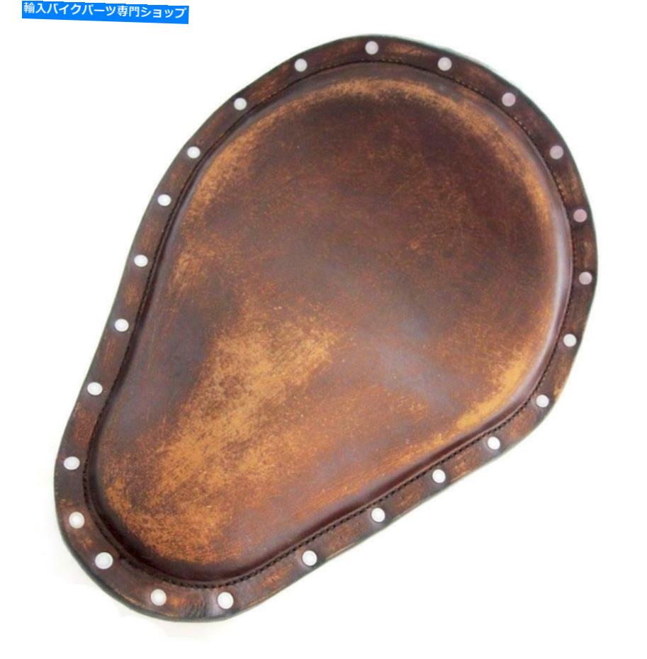 シート シートチョッパーボバーハーリースポーツスターブラウンディスプレイレザーステンレスリベット Seat Chopper Bobber Harley Sportster Brown Distressed Leather Stainless Rivets【並行輸入品】｜Us Custom Parts Shop USDM