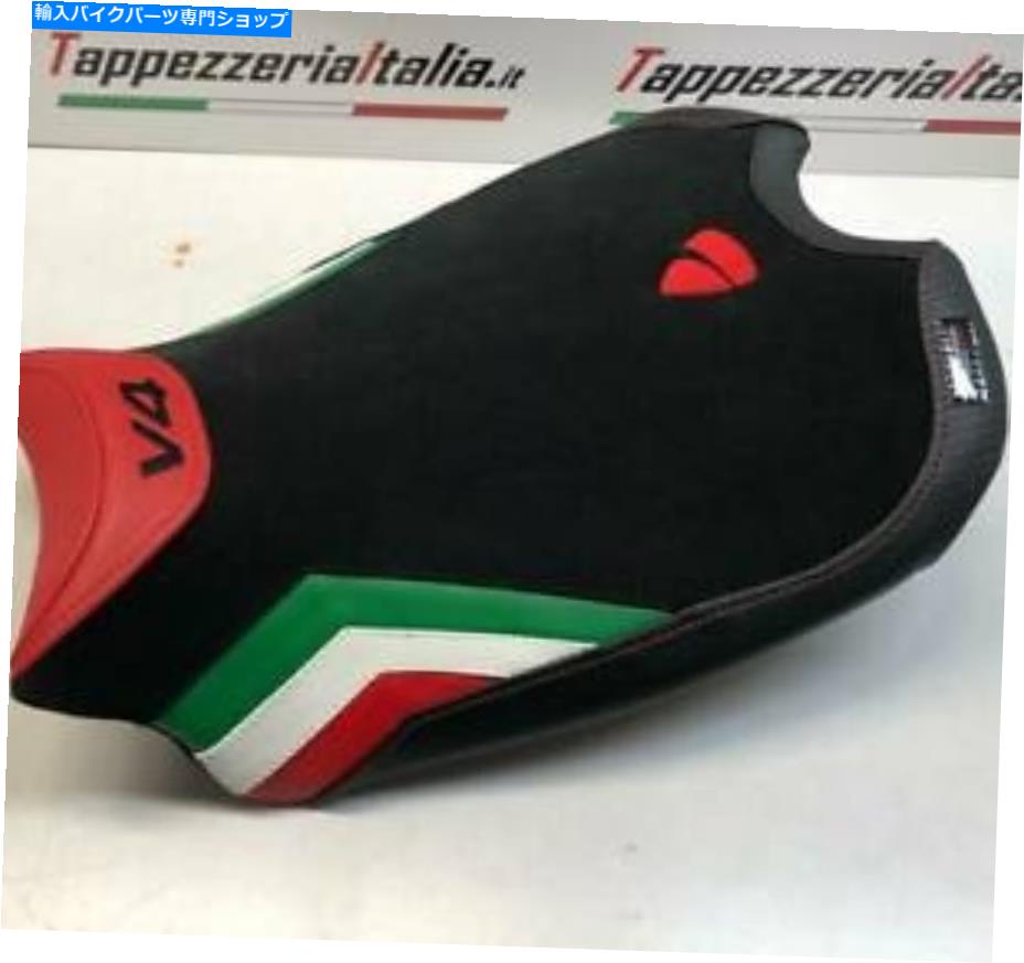 シート Ducati Panigale V4 2018-2019 Tappezzeria Italiaライダーシートカバーベルベットの旗 Ducati Panigale V4 2018-2019 Tappezzeria Italia Rider Seat Cover Velvet Flag【並行輸入品】