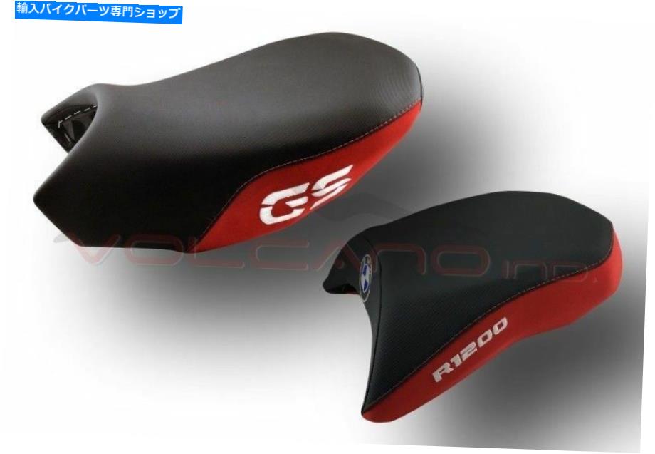 シート BMW R 1200 GS LC 2013 - 2017火山デザインシートカバーアンチスリップブラックレッドレース BMW R 1200 GS LC 2013 - 2017 Volcano design Seat cover Anti Slip Black red race【並行輸入品】