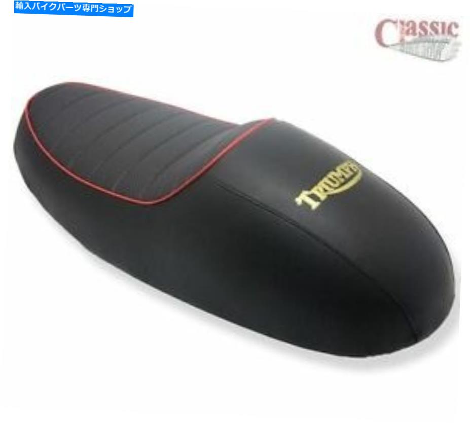シート 勝利Bonneville Largp Seat / Red Piping / UK製 Triumph Bonneville Large Hump Seat / Red piping / UK Made【並行輸入品】|Us Custom Parts Shop USDM