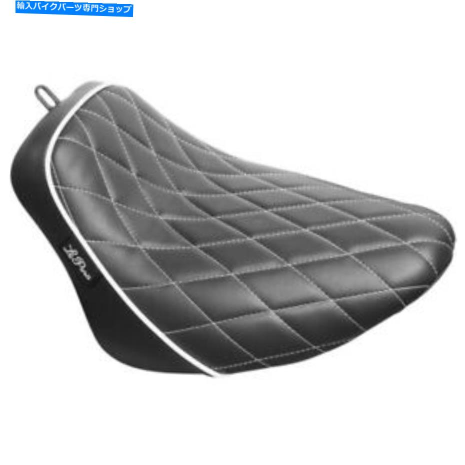 シート Le Pera Bare Bones Solo Seat - ダイヤモンド - Softail '18 +（ブラック/ホワイト）LYB-007DMWTP Le Pera Bare Bones Solo Seat - Diamond - Softail '18+ (Black/White) LYB-007DMWTP【並行輸入品】