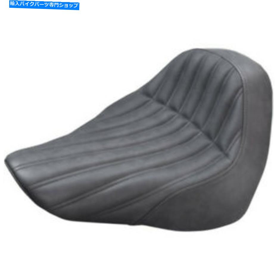 シート サドルメンブラックナックルリブドライバーソロシートハーレー18+ソフト脂肪少年FLFB Saddlemen Black Knuckle Ribbed D Solo Seat Harley 18+ Softail Fat Boy FLFB【並行輸入品】