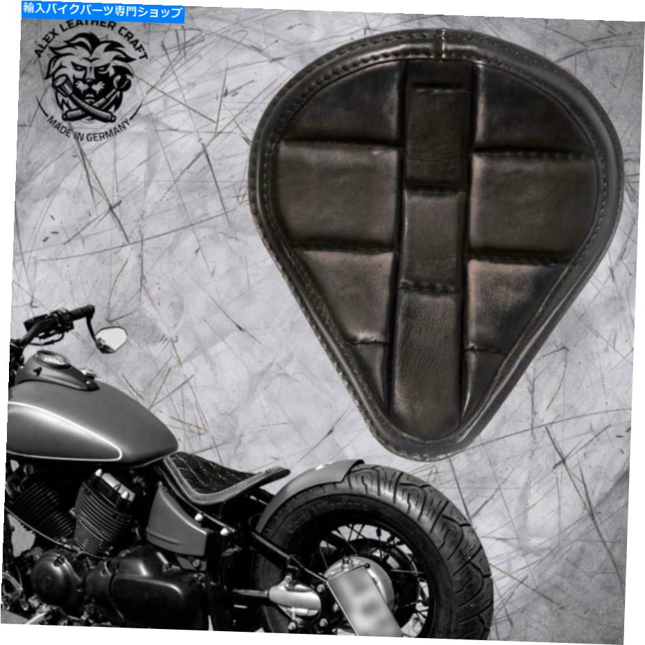 シート Bobber Chopperカスタムソロシート+ブラケットヤマハVスター650カメヴィンテージブラック Bobber Chopper Custom Solo Seat + bracket Yamaha V Star 650 Turtle Vintage Black【並行輸入品】