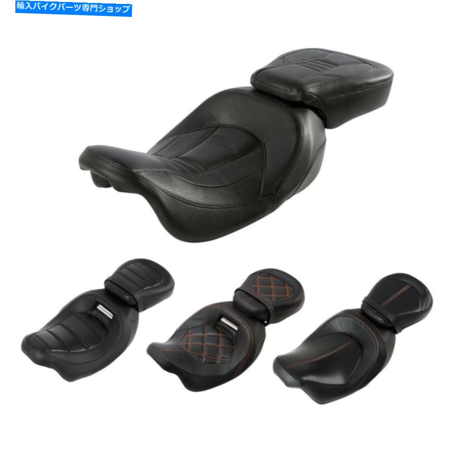 シート ハーレーツーリングロードキンググライド2009-2020のための運転手の助手席ピリオンフィット Driver Passenger Seat Pillion Fit For Harley Touring Road King Glide 2009-2020【並行輸入品】