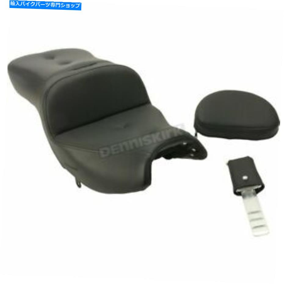 シート サドルメンブラック/レッドロードソファピローシートw /バックレスト - I20-06-181BR Saddlemen Black/Red Roadsofa Pillow Seat w/Backrest - I20-06-181BR【並行輸入品】｜Us Custom Parts Shop USDM 103,303円