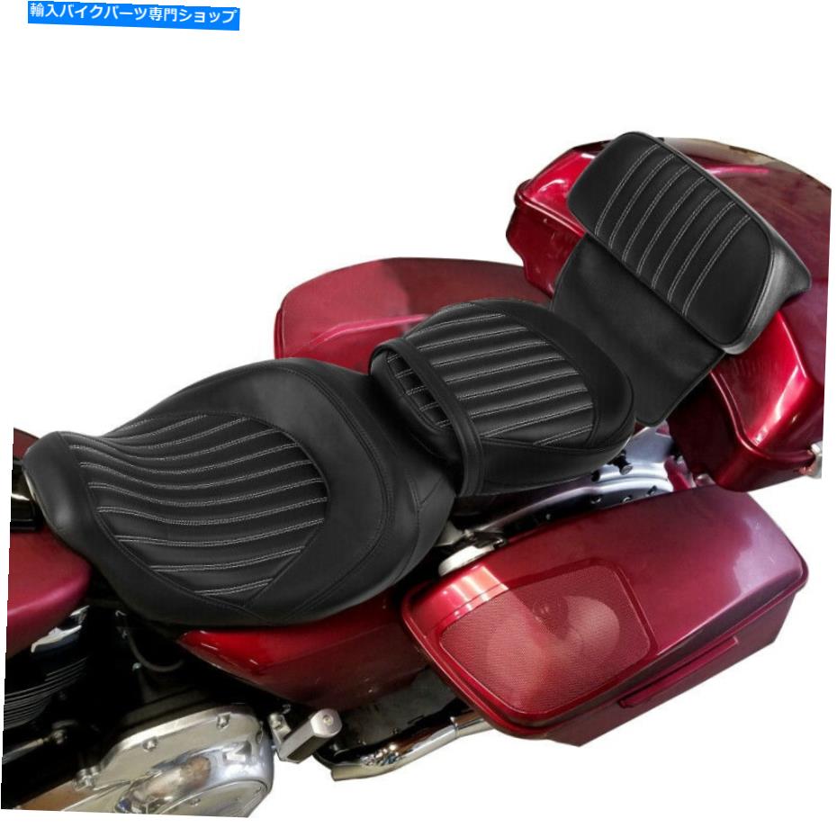 シート ハーレーCVO Road Glide 14-21 2017のためのドライバーの助手席座席 Driver Passenger Seat w/ Backrest Pad Fit For Harley CVO Road Glide 14-21 2017【並行輸入品】｜Us Custom Parts Shop USDM