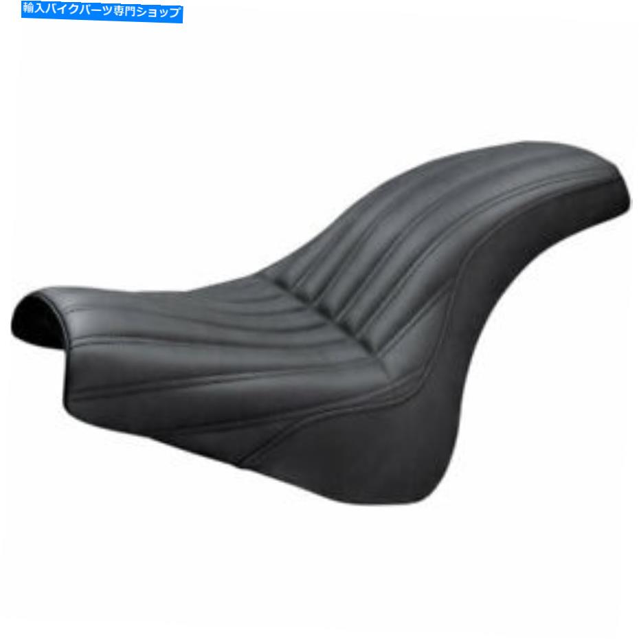 シート 2018年から19年のSADDLEMENブラックナックル2アップシートFXFB FXFB Saddlemen Black Knuckle 2-Up Seat for 2018-19 Harley Softail FXFB FXFBS【並行輸入品】