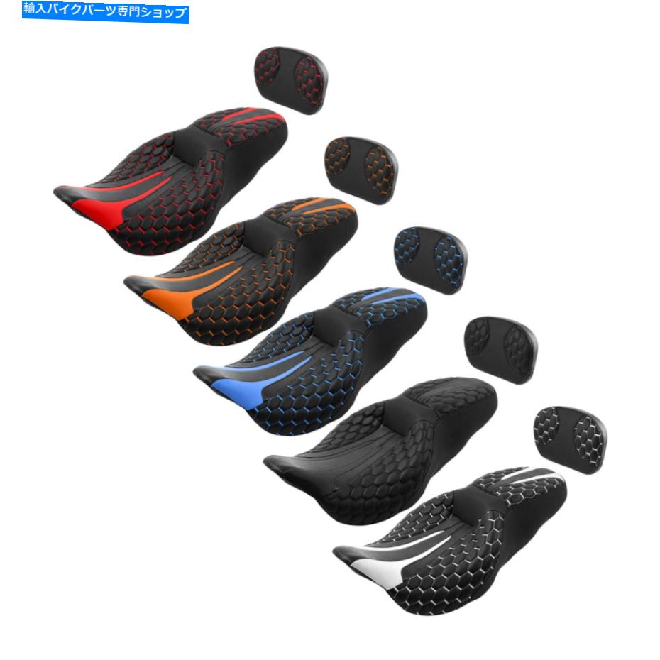 シート 運転席旅客座席Sissyバーパッドフィットハーレーツーリングトリロードグライド09-21 Driver Passenger Seat Sissy Bar Pad Fit For Harley Touring Tri Road Glide 09-21【並行輸入品】