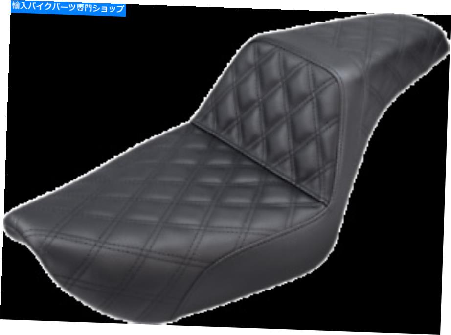 シート サドルマンLSステップアップシートブラックフルダイヤモンドステッチ96-03スーパーグリド Saddleman LS Step Up Seat Black Full Diamond Stitch 96-03 Superglide【並行輸入品】