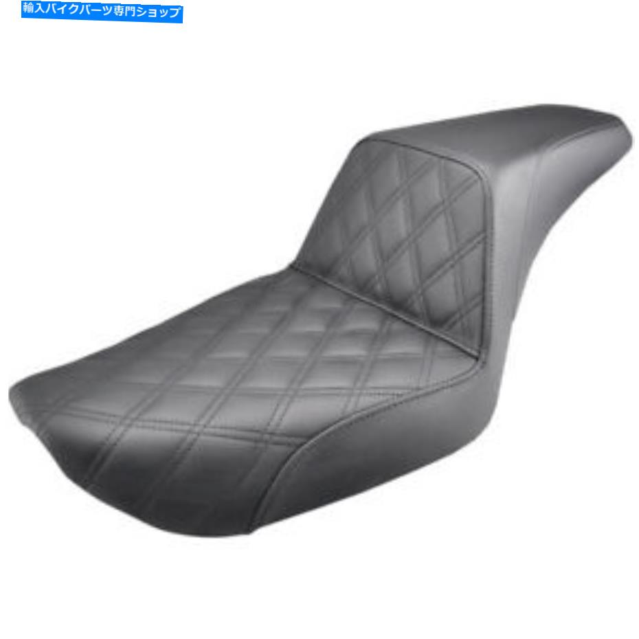 シート サドルメン黒のフロントラティスステッチステップアップシート1996-2003ハーリーダイナFXD Saddlemen Black Front Lattice Stitch Step Up Seat 1996-2003 Harley Dyna FXD【並行輸入品】|Us Custom Parts Shop USDM