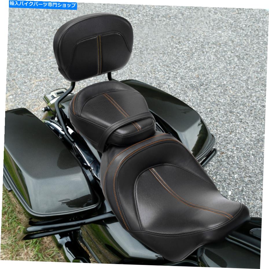 シート ハーレーロードキングストリートグライド2014-2021のための運転席旅客シート後部パッドフィット Driver Passenger Seat Rear Pad Fit For Harley Road King Street Glide 2014-2021【並行輸入品】