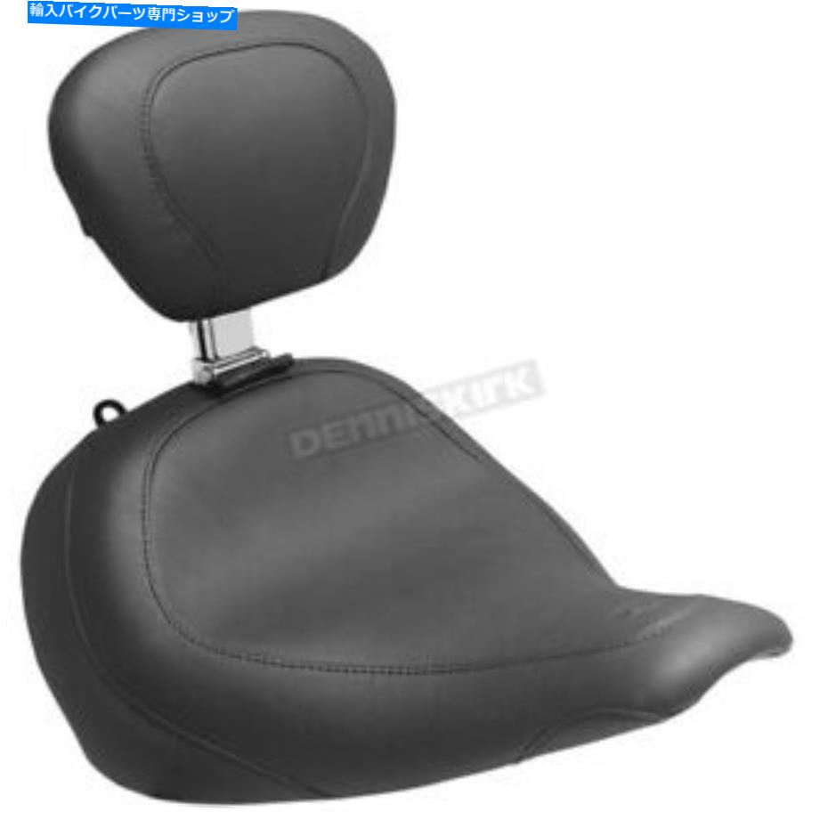シート マスタングシートビンテージワイドトリプルソロシートW /バックレスト - 79772 Mustang Seats Vintage Wide Tripper Solo Seat w/Backrest - 79772【並行輸入品】