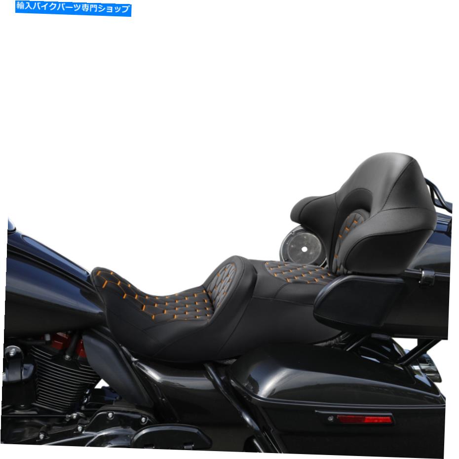 シート ハーレーツアーPAKロードキング2014-2021のための運転席の助手席座席 Driver Passenger Seat w/ Backrest Fit For Harley Tour pak Road King 2014-2021【並行輸入品】｜Us Custom Parts Shop USDM