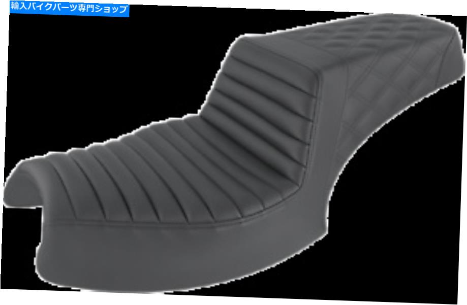 シート サドルメン黒ステップアップ2アップオートバイシート2020インディアンチャレンジャーダークホース Saddlemen Black Step Up 2-Up Motorcycle Seat 2020 Indian Challenger Dark Horse【並行輸入品】