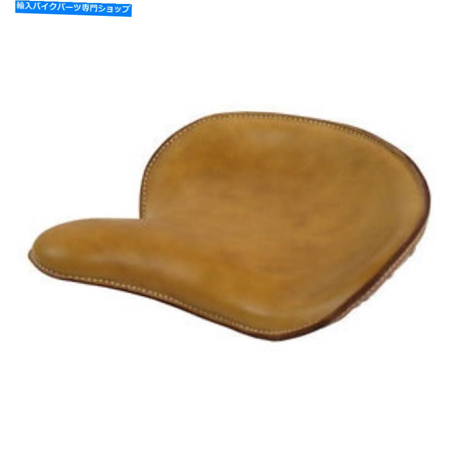 シート Solo Seat Bobber WLCスタイル、リアルレザーベージュ、ハーレー - Davidson Solo Seat Bobber Wlc Style, Real Leather Beige, for Harley - Davidson【並行輸入品】
