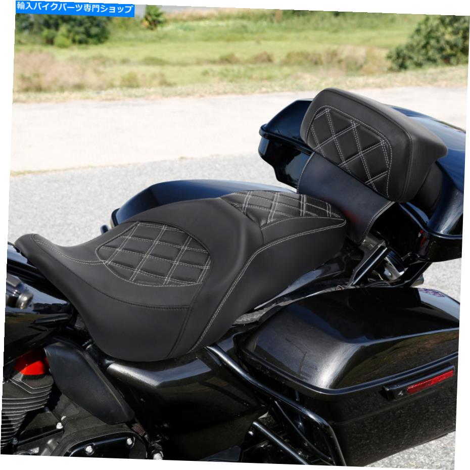 シート 運転席旅客シートリアパッドフィットハーレーツーリングElectra Glide 2014-2021 19 Driver Passenger Seat Rear Pad Fit For Harley Touring Electra Glide 2014-2021 19【並行輸入品】
