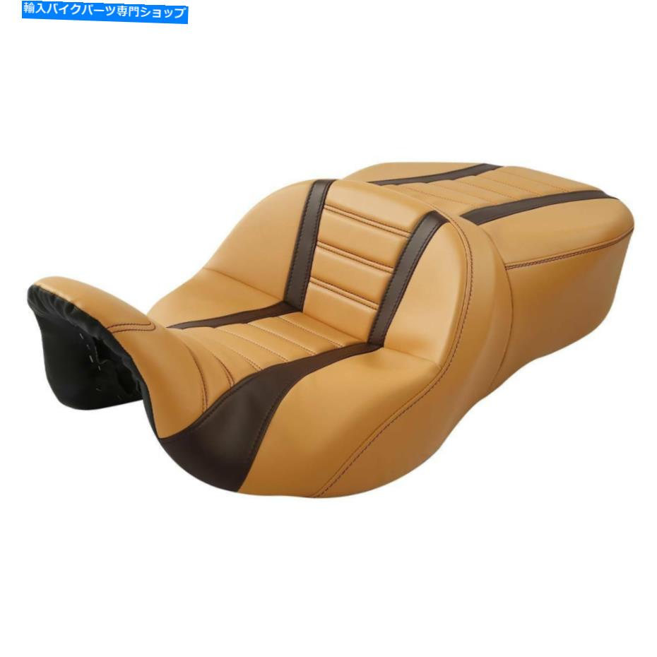 シート ハーレーロードストリートグライド09-21のための黄色い黒の運転者ライダーの助手席フィット Yellow Black Driver Rider Passenger Seat Fit For Harley Road Street Glide 09-21【並行輸入品】