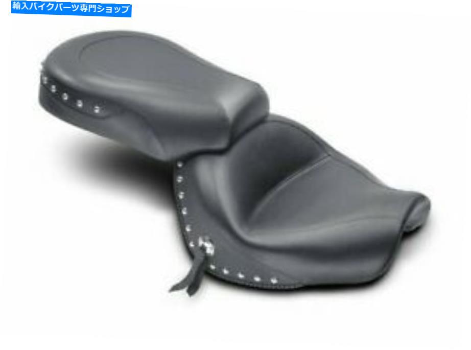 シート 09-16ヤマハXVS950 Vスター950マスタングワイドツーリングスタッド2ピースシート76070 09-16 Yamaha XVS950 V Star 950 Mustang Wide Touring Studded 2-Piece Seat 76070【並行輸入品】