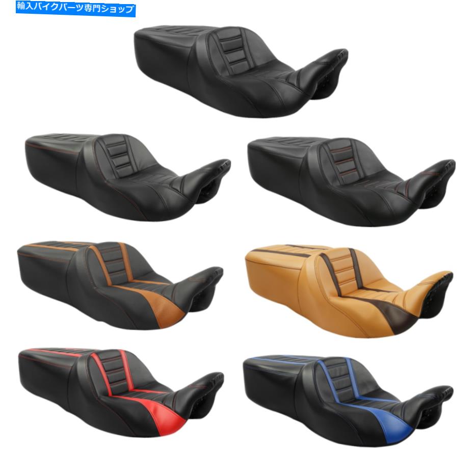 シート 運転席旅客席の2つのアップフィットのためにハーレーツーリングTri Glide Road King 09-21 20 Driver Passenger Seat Two Up Fit For Harley Touring Tri Glide Road King 09-21 20【並行輸入品】