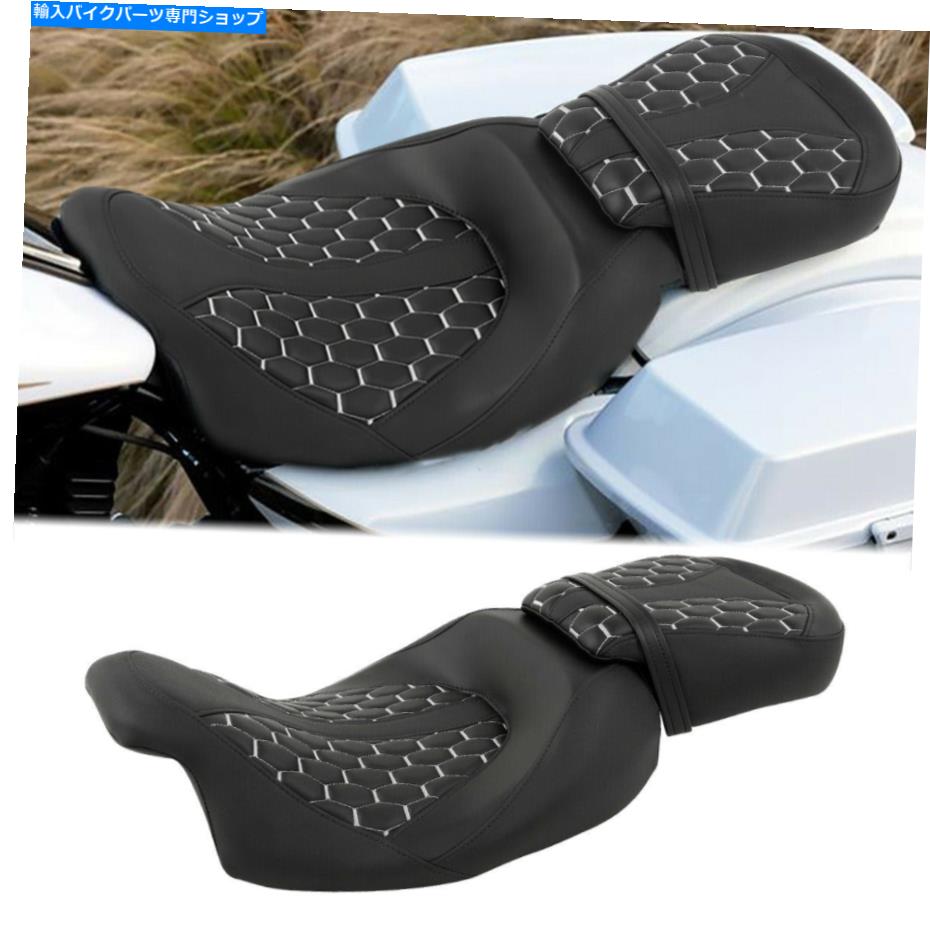 シート ライダードライバー＆助手席フィットハーレーCVOストリートグライド2010-2012 2015アップ Rider Driver & Passenger Seat Fit For Harley CVO Street Glide 2010-2012 2015-up【並行輸入品】
