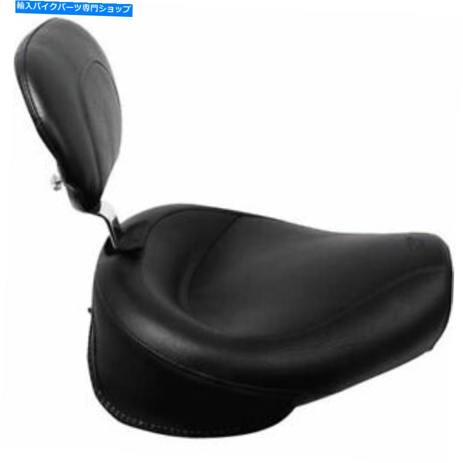 シート ドライバーの背もたれ付きマスタングワイドツーロシート - 79124 Mustang Wide Touring Solo Seat With Driver Backrest - 79124【並行輸入品】