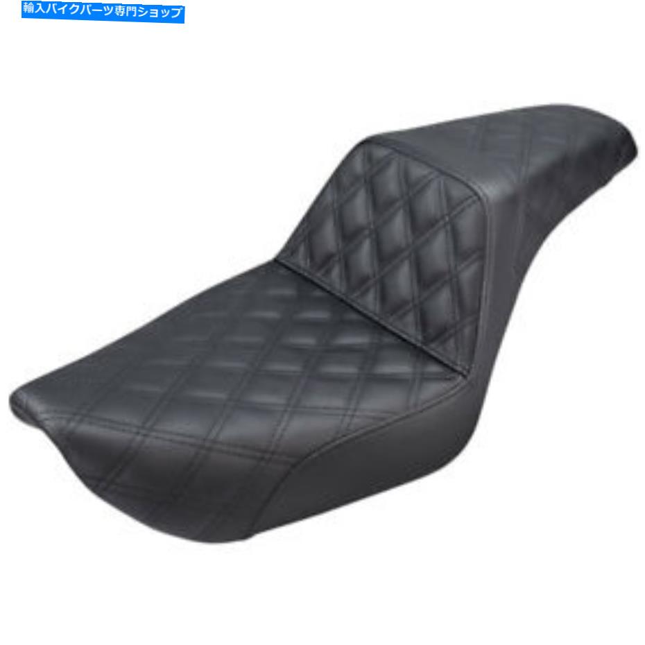 シート サドルメン黒のフル格子ステッチステップアップシート1996-2003ハーリーダイナFXD Saddlemen Black Full Lattice Stitch Step Up Seat 1996-2003 Harley Dyna FXD【並行輸入品】