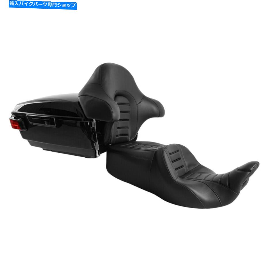 シート 運転席の助手席の背もたれの王の幹のテールライトフィットharley touring 14-21 Driver Passenger Seat Backrest King Trunk TailLight Fit For Harley Touring 14-21【並行輸入品】