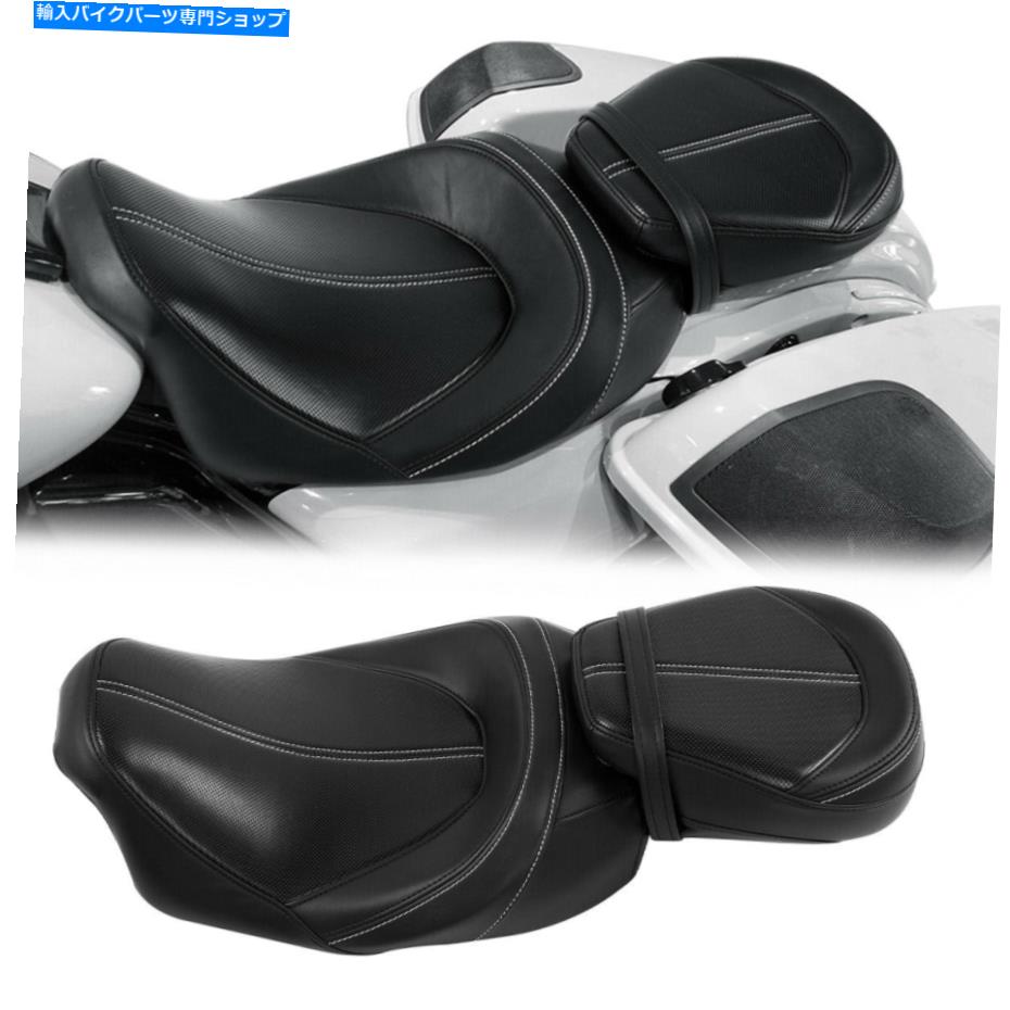 シート 運転席旅客ピリオンシートフィットハーレーツーリングロードグライドFLTR 2009-2021 Driver Passenger Pillion Seat Fit For Harley Touring Road Glide FLTR 2009-2021【並行輸入品】
