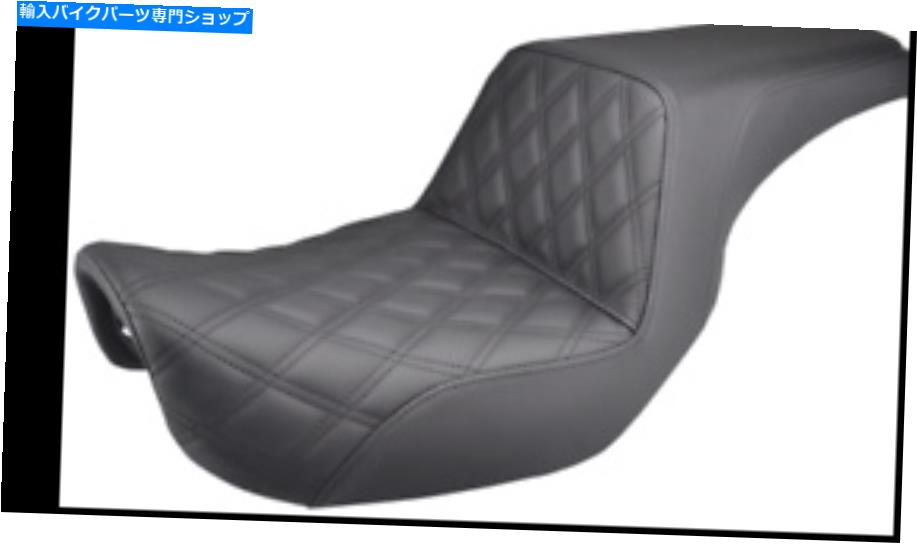 シート 2006-17ハーレーダイナス - ブラック - 806-04-172 Saddlemen Step-Up Seat for 2006-17 Harley Dynas - Black - 806-04-172【並行輸入品】