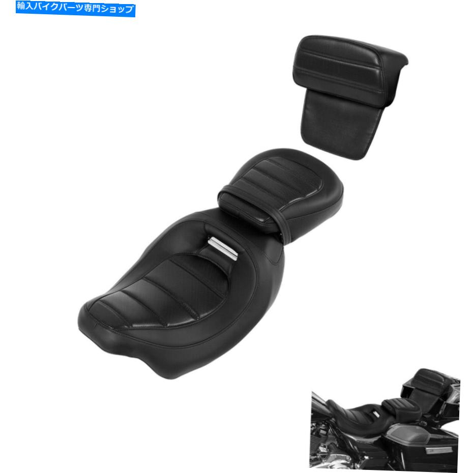 シート ハーレーツーリングロードグライド2014-2021のためのバックレストパッドフィットのライダー旅客席 Rider Passenger Seat w/ Backrest Pad Fit For Harley Touring Road Glide 2014-2021【並行輸入品】｜Us Custom Parts Shop USDM