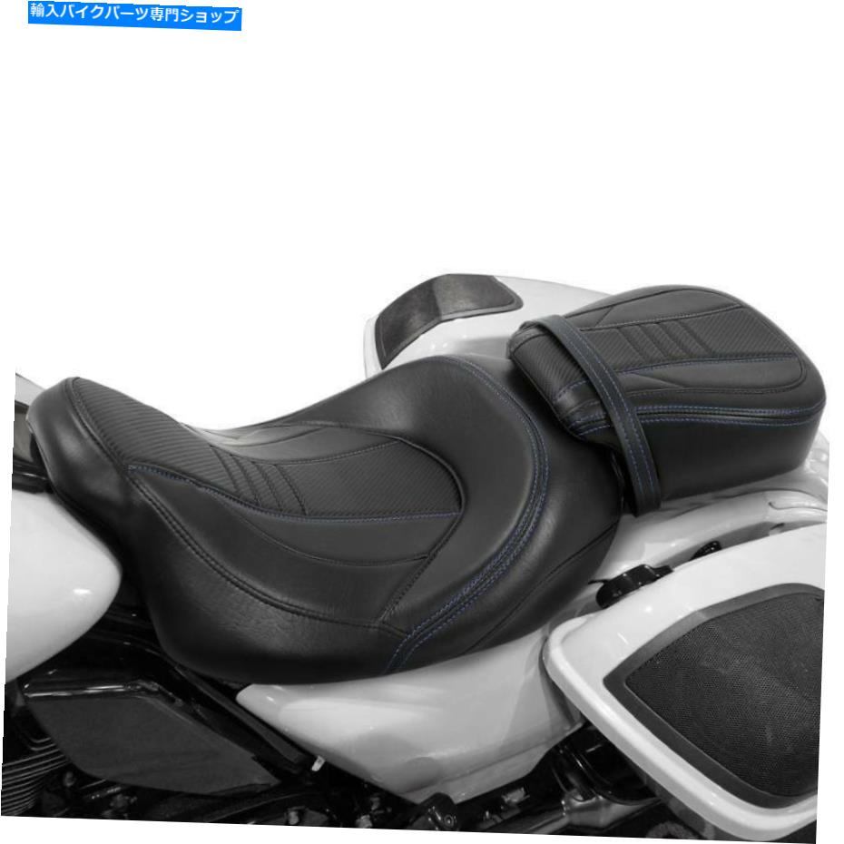 シート ハーレーツーリングロードキンググライド2009-2021のための運転席旅客席ピリオンフィット Driver Passenger Seat Pillion Fit For Harley Touring Road King Glide 2009-2021【並行輸入品】